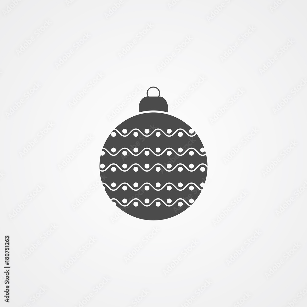 Fototapeta premium Christmas bauble icon