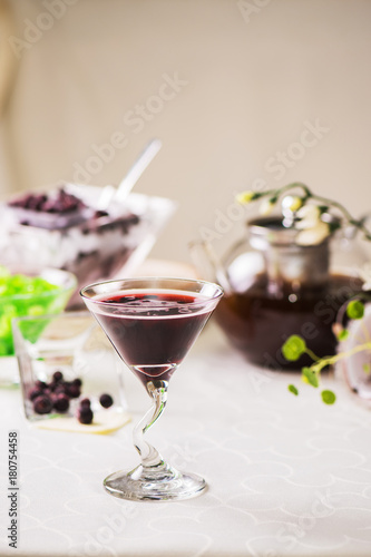 Cocktail of currant fresh b...