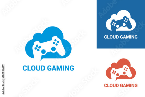 Game Cloud Logo Template Design