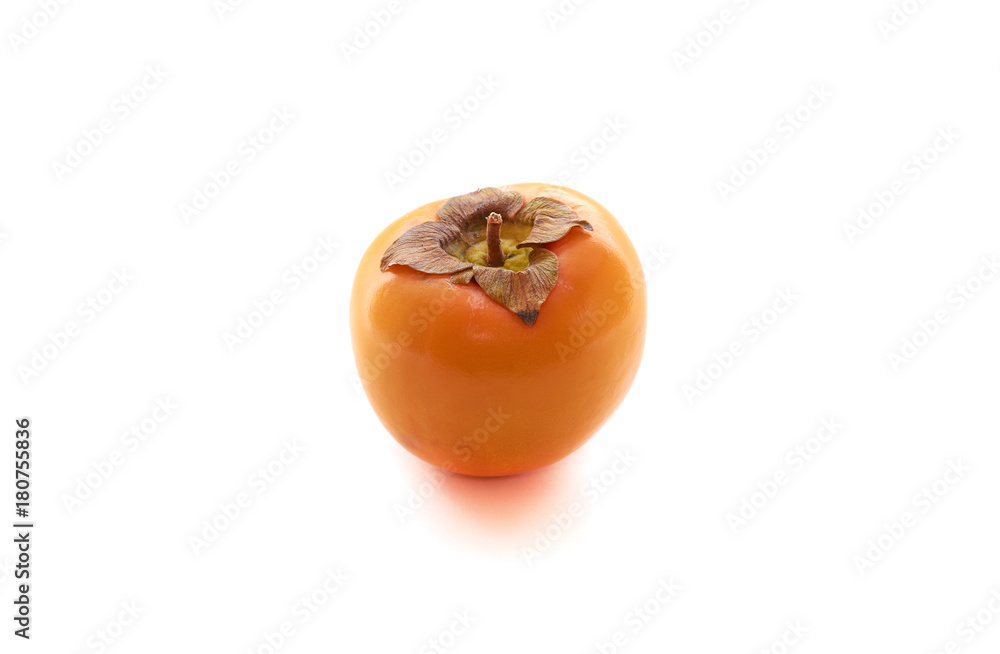 Fresh persimmon isolated on white background Fresh persimmon isolated on white background