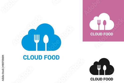 Cloud Food Logo Template Design