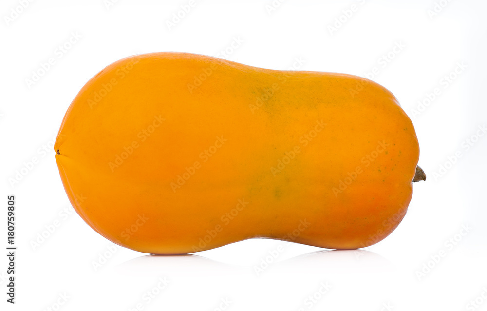 Papaya isolated on white backgroound.