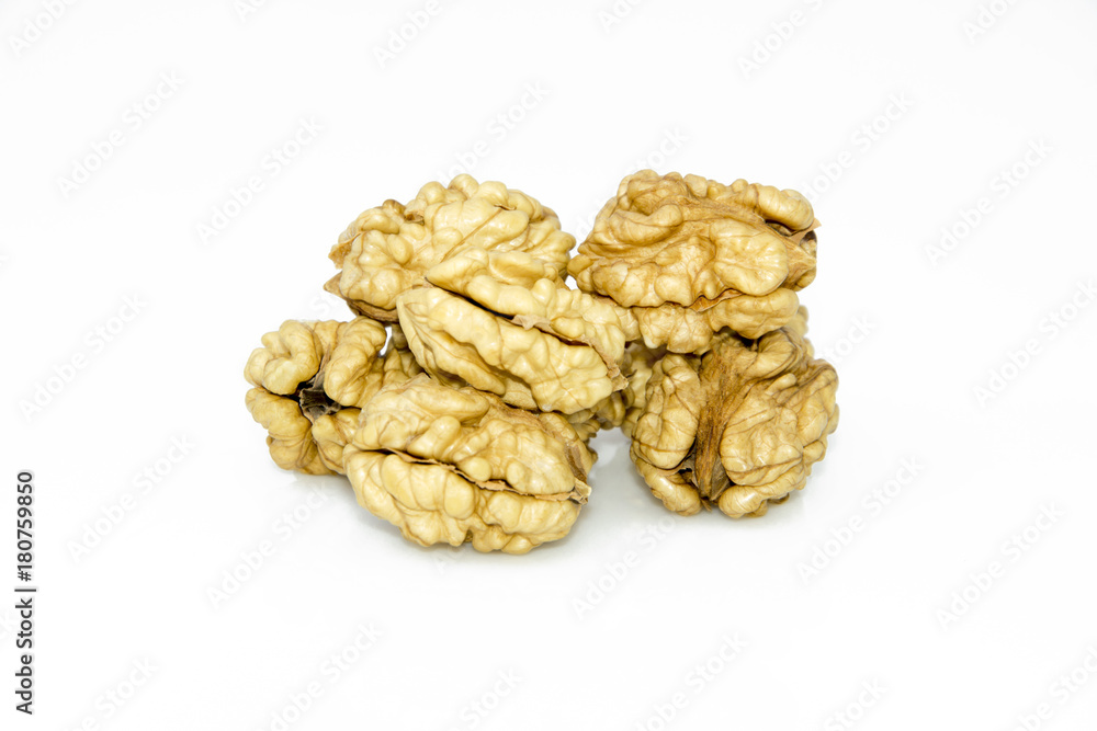 Walnuts isolated on white background. With clipping path. Walnuts isolated on white background. With clipping path.