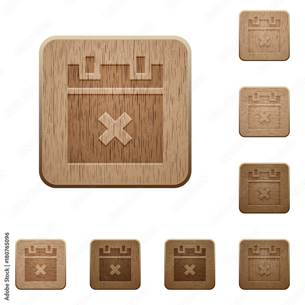 Cancel schedule wooden buttons Cancel schedule wooden buttons