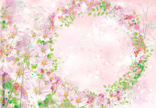 Vector  floral    frame.