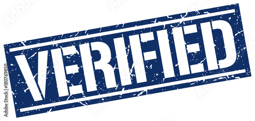 verified square grunge stamp