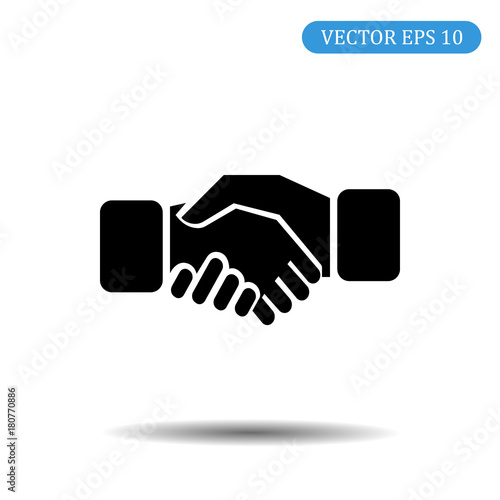 Business handshake icon.vector illustration.eps 10