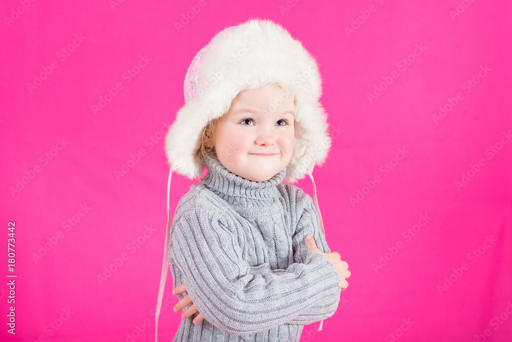 Beautiful little happy girl