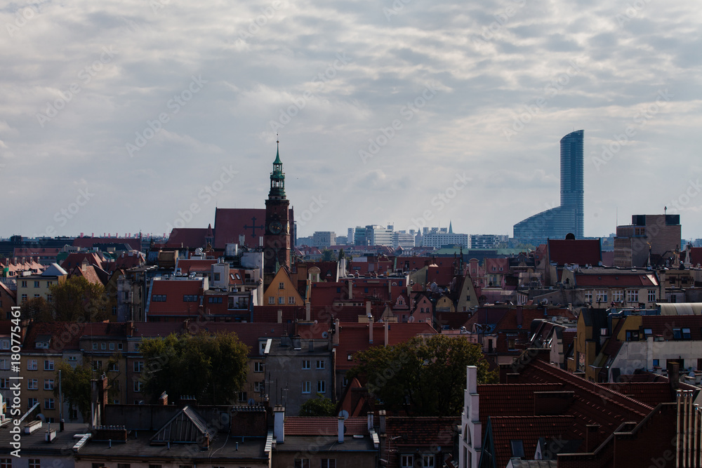 View of Wroclaw from above