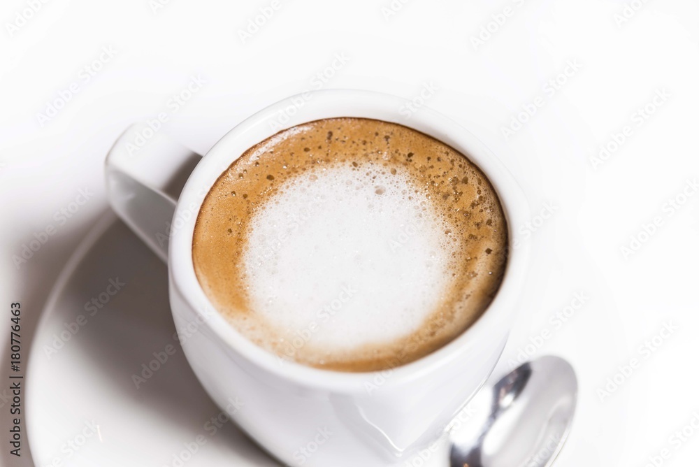 cup of coffee isolated on white cup of coffee isolated on white
