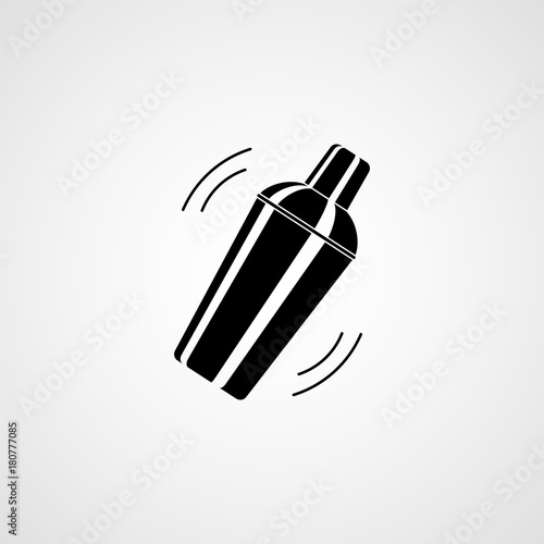 Cocktail shaker. Icon photo