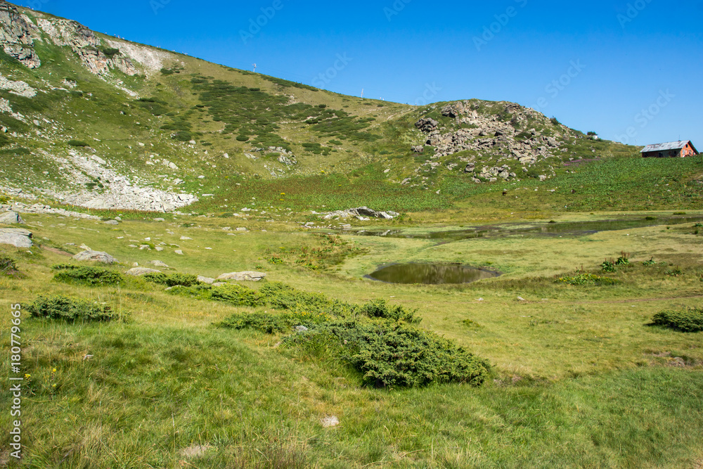 Landscape of Rila Mountan near, The Seven Rila Lakes, Bulgaria