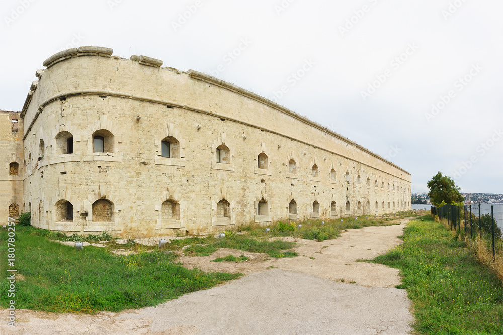 Fortification on the coast of the city of Sevastopol to protect the naval dockyard from attack from the sea