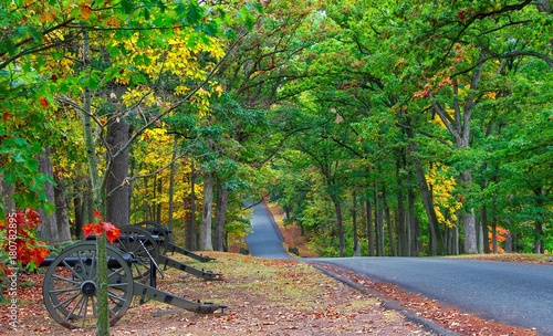 Fall on Seminary Ridge at Gettysburg PA photo