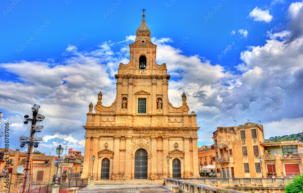 The Cathedral of Santa Maria delle Stelle in Comiso - Sicily, Italy