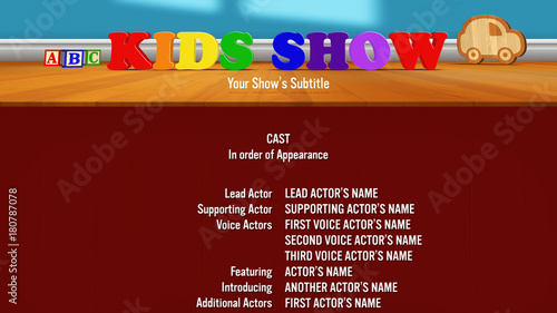 Kid's Playroom Credit Roll