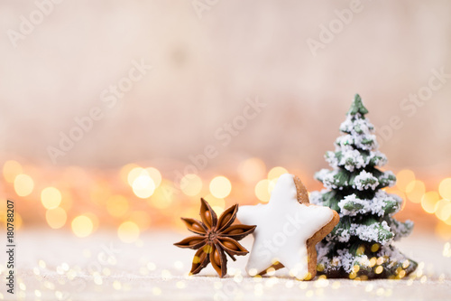 Christmas decor and greeting card. Symbol xmas.