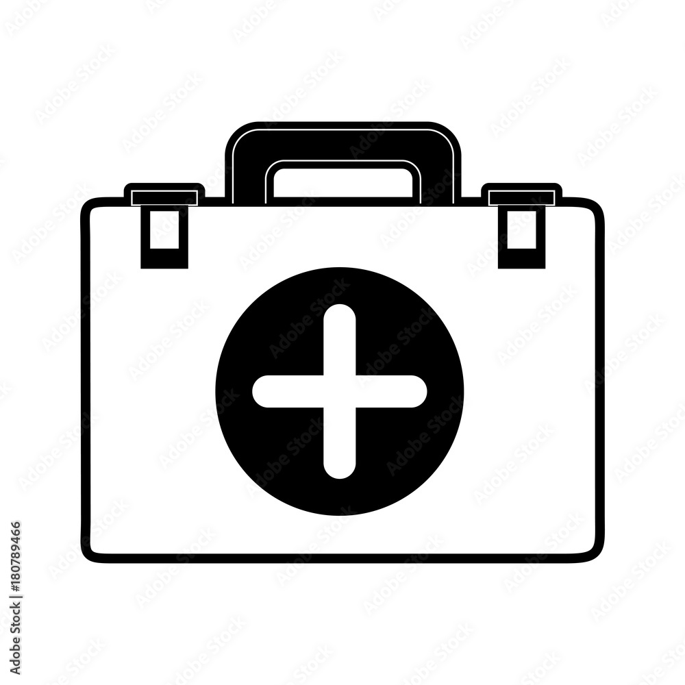 First aids suitcase icon vector illustration graphic design First aids suitcase icon vector illustration graphic design
