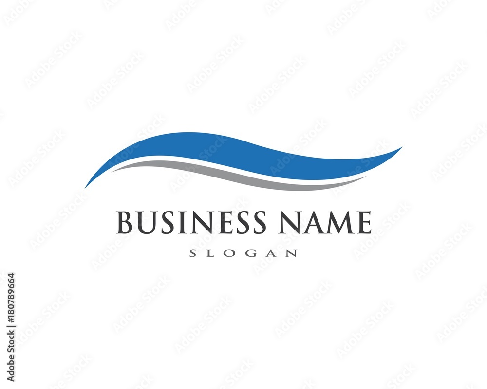 Water wave Logo Template Water wave Logo Template
