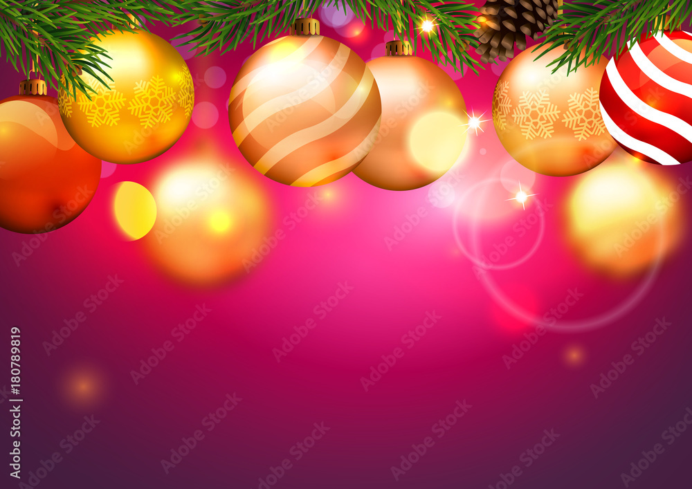 Christmas background with balls Christmas background with balls