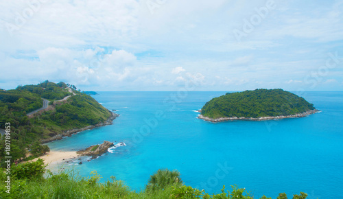 Landscape island and blue sea vacation summer beach © i am way