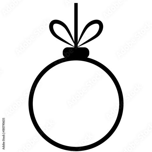 Christmas ball icon