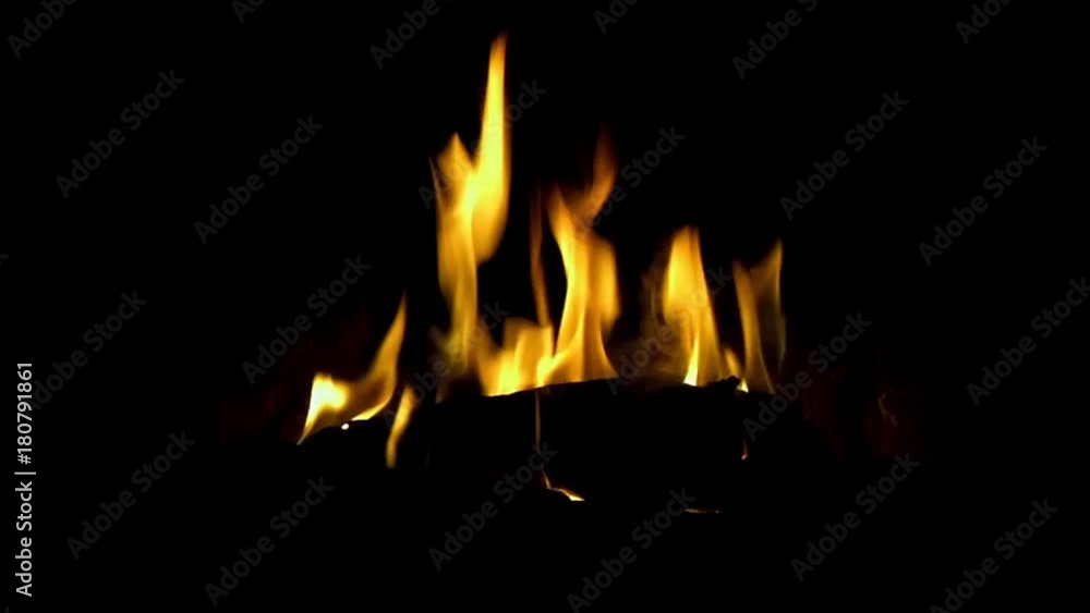Fire Burning Inside Fireplace Fire Burning Inside Fireplace