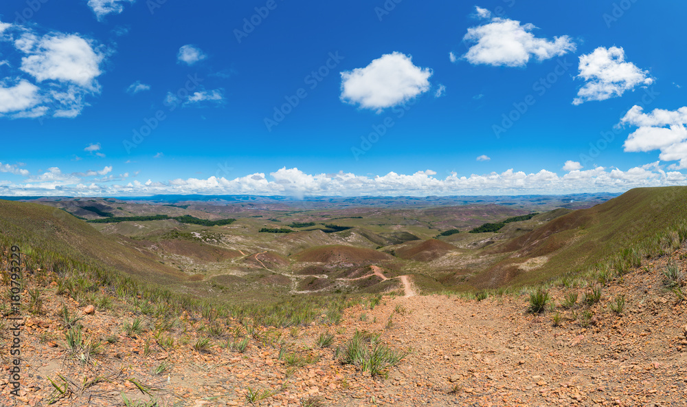 Dirt road in Canaima National Park, in Venezuela