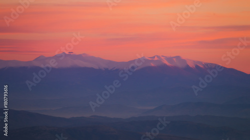 Dawn on Mount Olympus