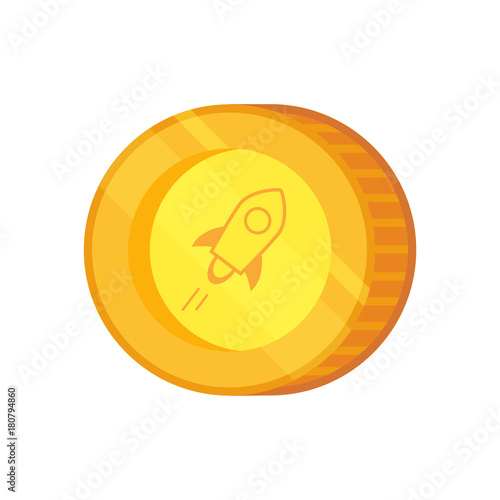 Stellar Lumens vector sign.