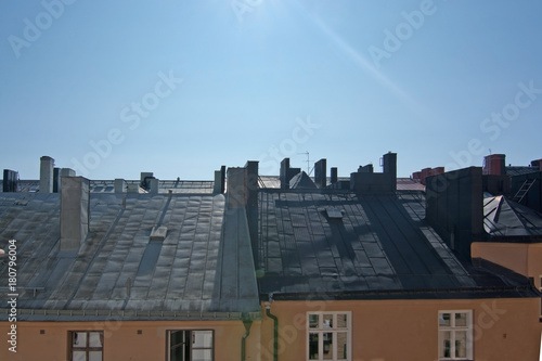 Canvas Print Rooftop view Stockholm