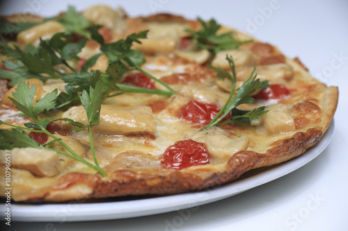  pizza, cheese, tomato, red, vegetable, pepper