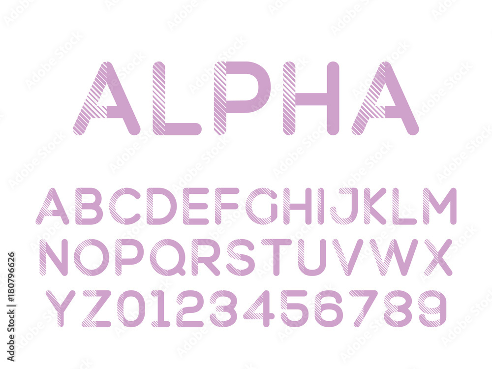 Vector of modern stylized font. Alphebet Vector of modern stylized font. Alphebet