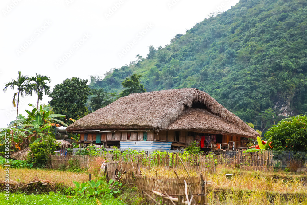 Traditional stilted house this charming home stay belongs to a local Tay family