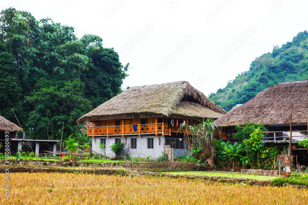 Traditional stilted house this charming home stay belongs to a local Tay family Traditional stilted house this charming home stay belongs to a local Tay family