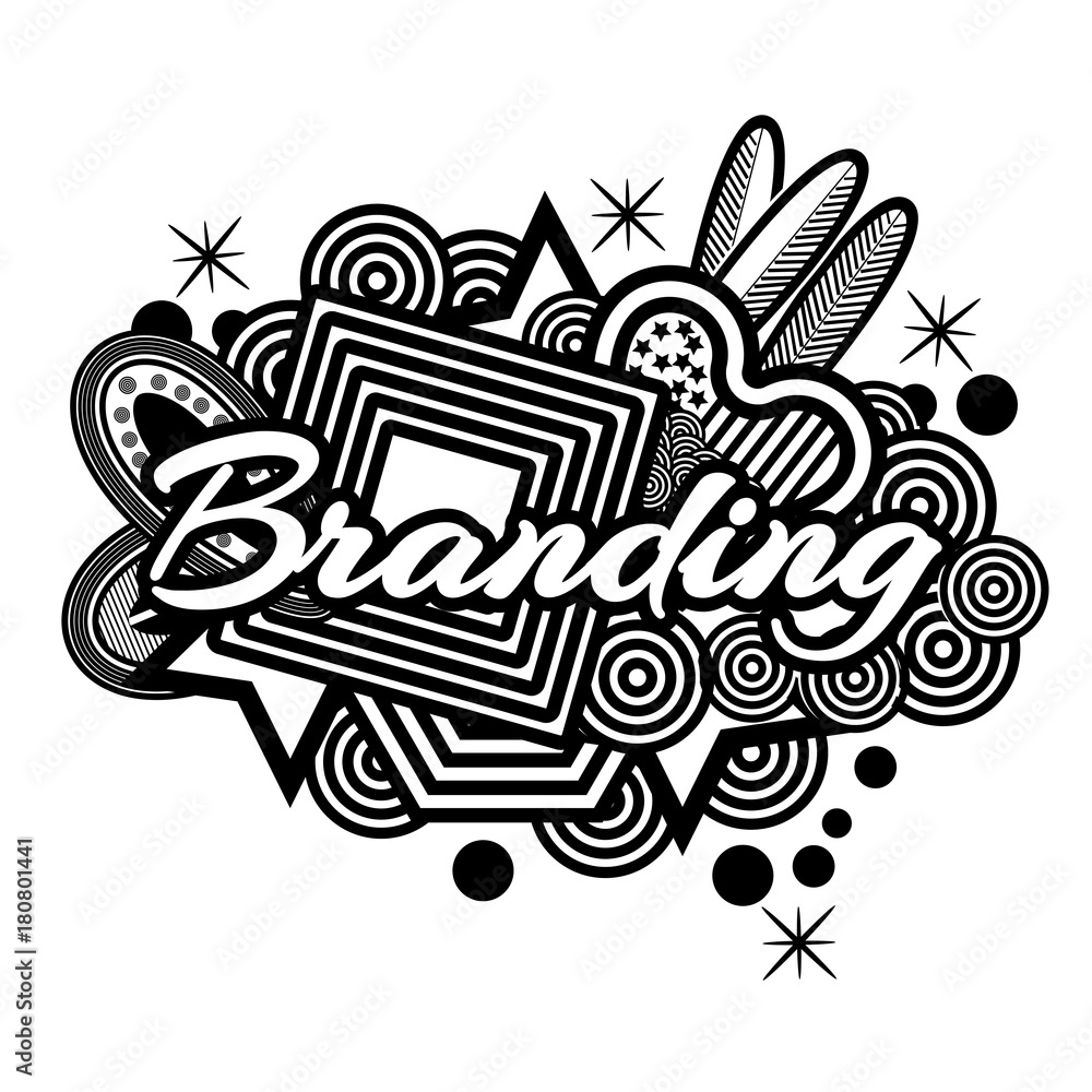 Branding doodles. Vector Illustration on white background