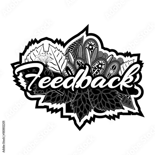 Feedback doodles. vector illustrator