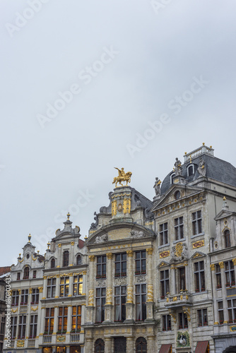 Guildhalls on Grand Place in Brussels, Belgium.