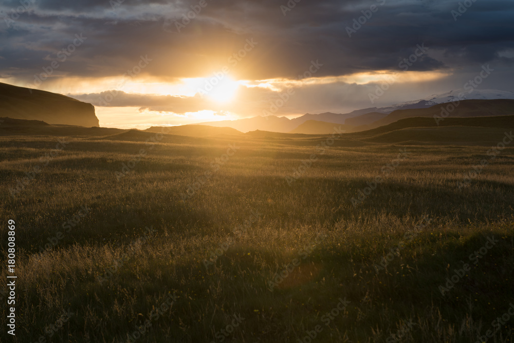 Sunset in Iceland