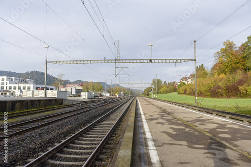 Railroad tracks in Switzerland © tonefotografia