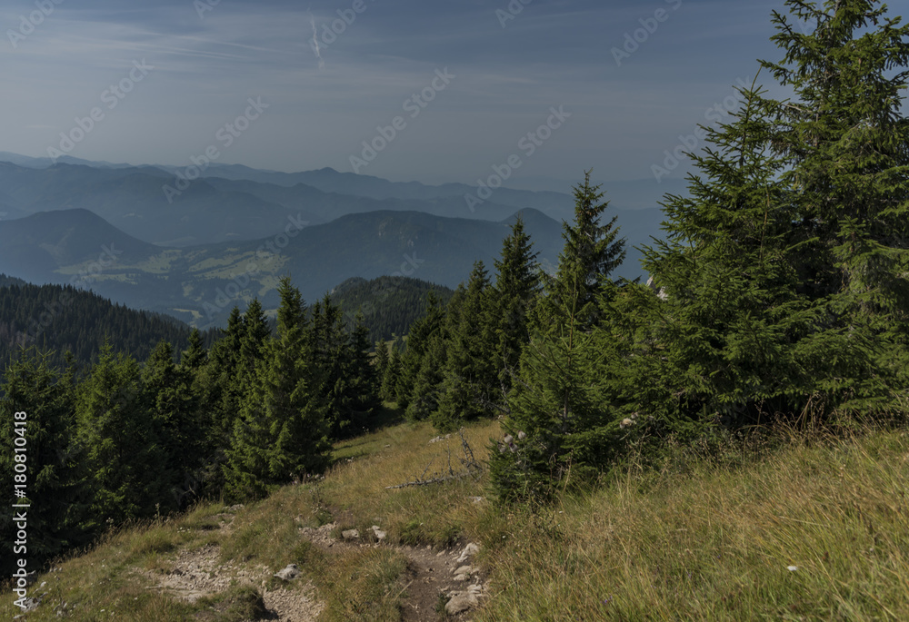 View in Velky Choc area in Slovakia mountains View in Velky Choc area in Slovakia mountains