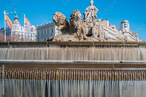 The fountain of Cibeles in Madrid, Spain.
