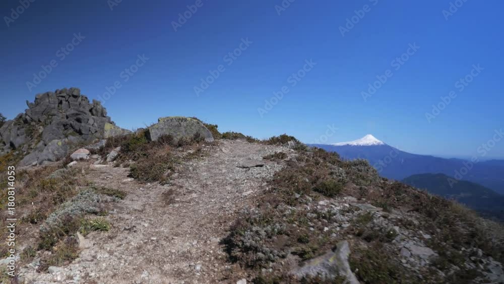 Wide, scenic mountain ridge in Chile Wide, scenic mountain ridge in Chile