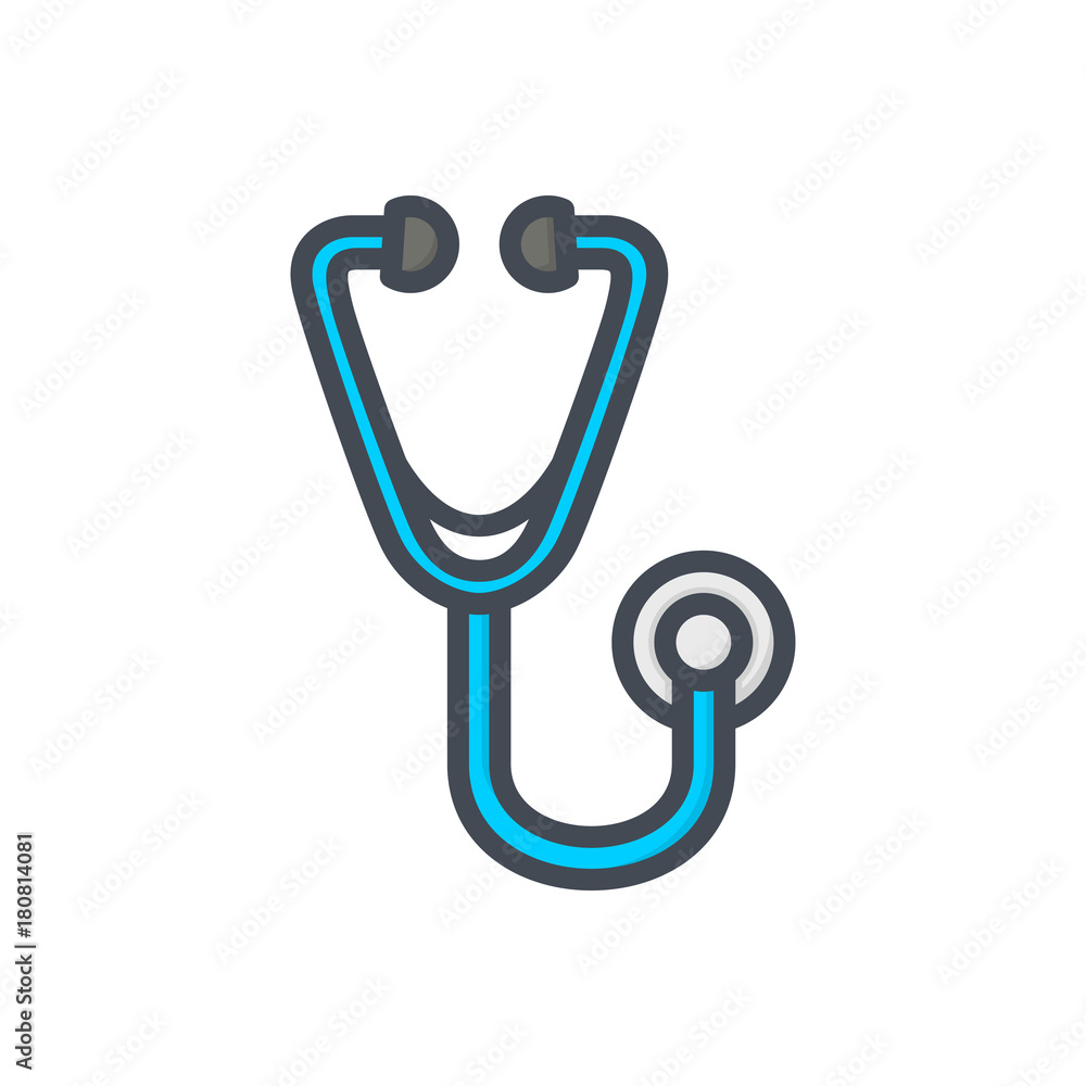 medicine medical colored icon stethoscope tool medicine medical colored icon stethoscope tool
