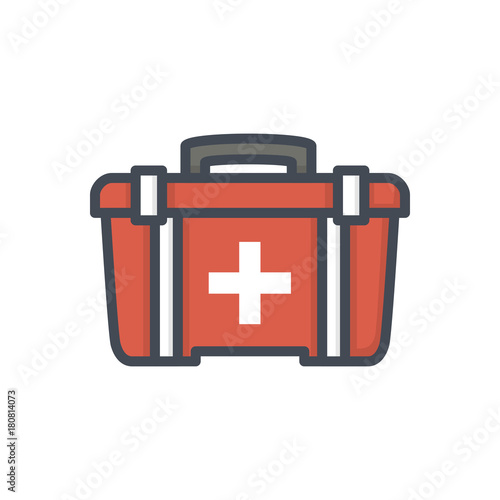 medicine medical colored icon kit