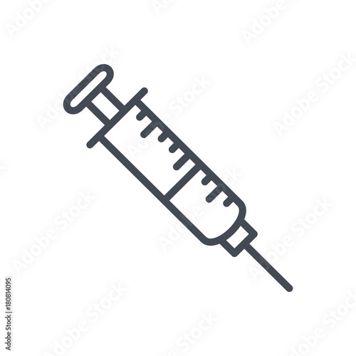 medicine medical line icon syringe photo