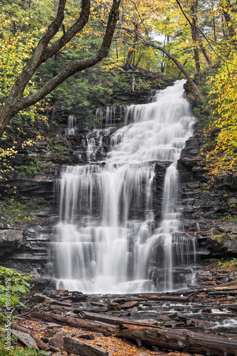 Autumn at Ganoga Falls - Ricketts Glen State Park, Pennsylvania