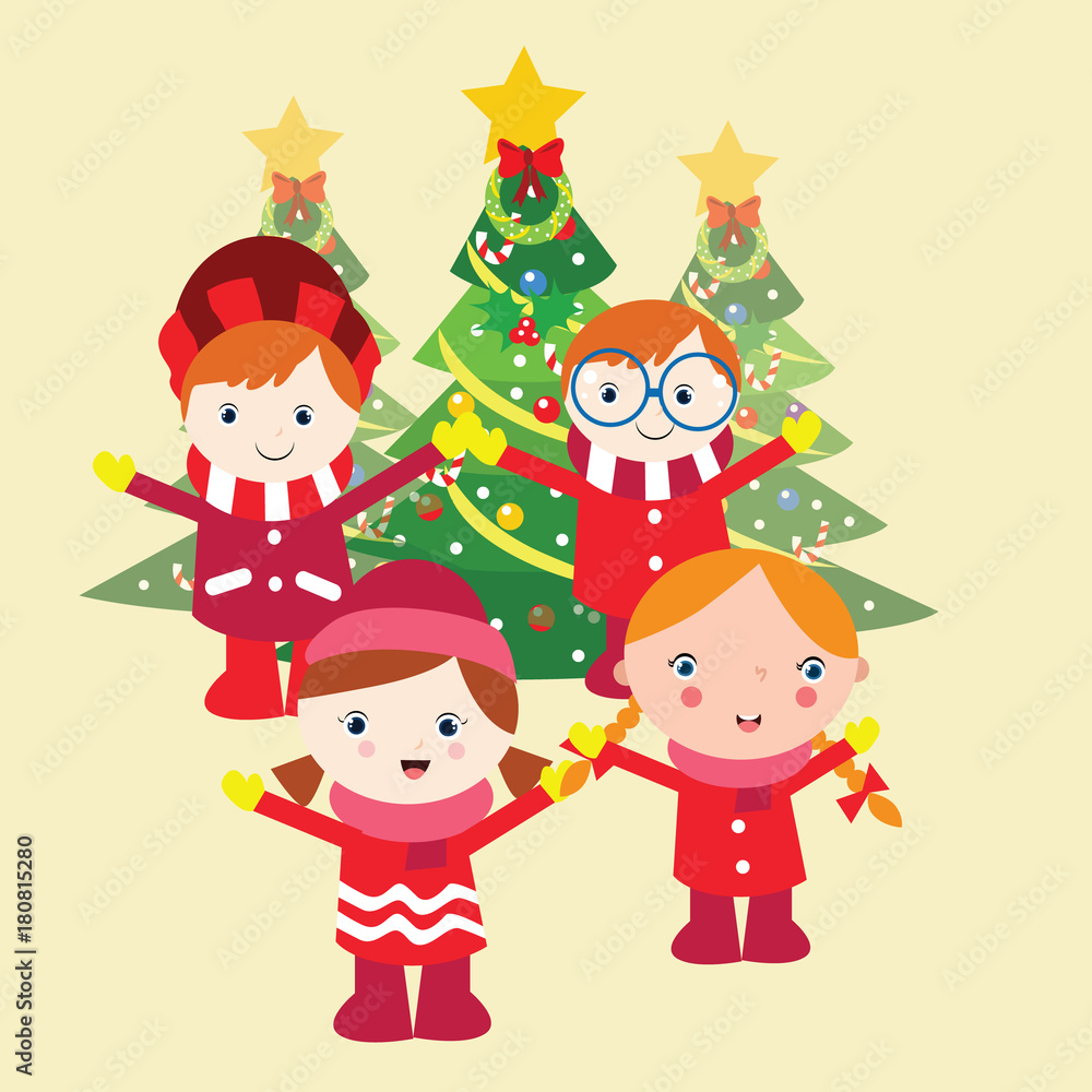 MERRY CHRISTMAS SNOW HOLIDAY SEASON VECTOR ILLUSTRATION MERRY CHRISTMAS SNOW HOLIDAY SEASON VECTOR ILLUSTRATION