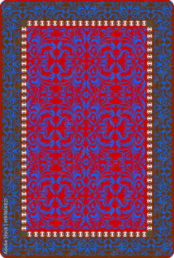 Obraz premium Poker playing card shirt back side vector