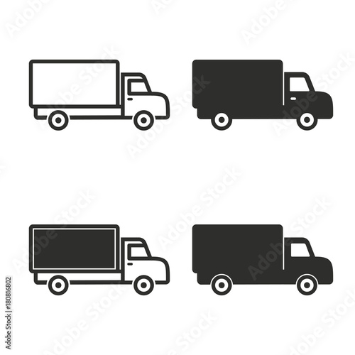 Truck icon set.